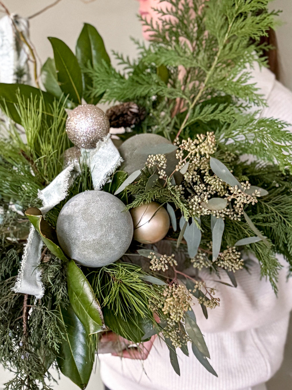 Winter Evergreen Arrangment